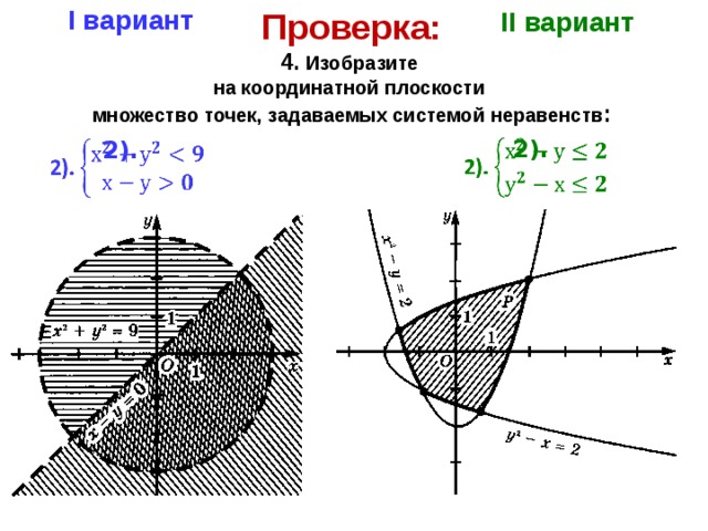 Найти площадь фигуры заданной системой неравенств