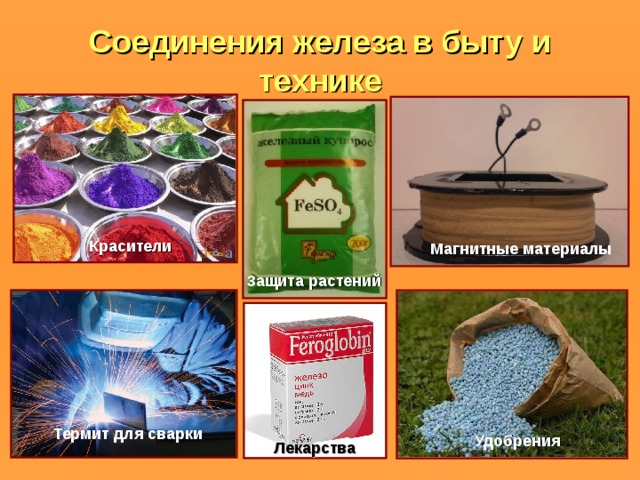 Схема применения железа