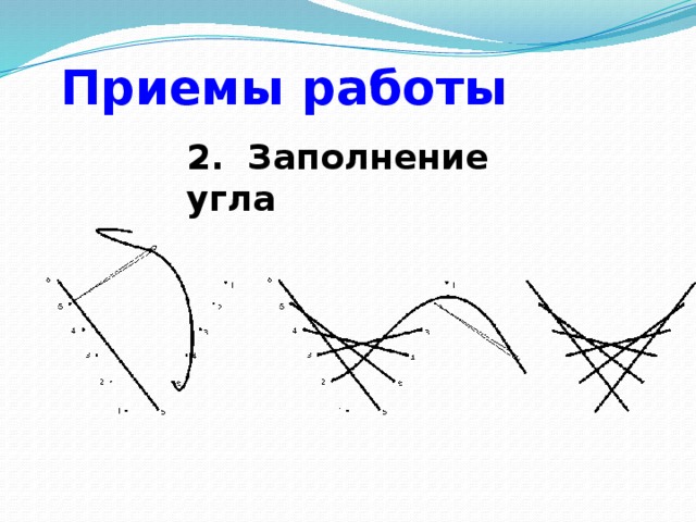 Приемы работы 2. Заполнение угла 