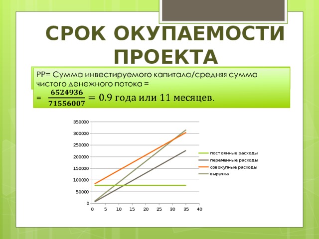 Период окупаемости проекта