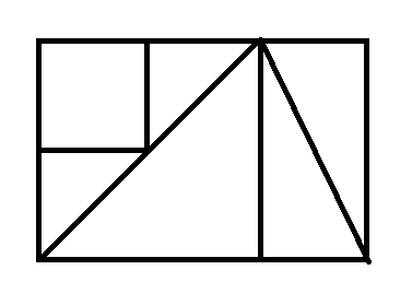 2 квадрата 2 треугольника