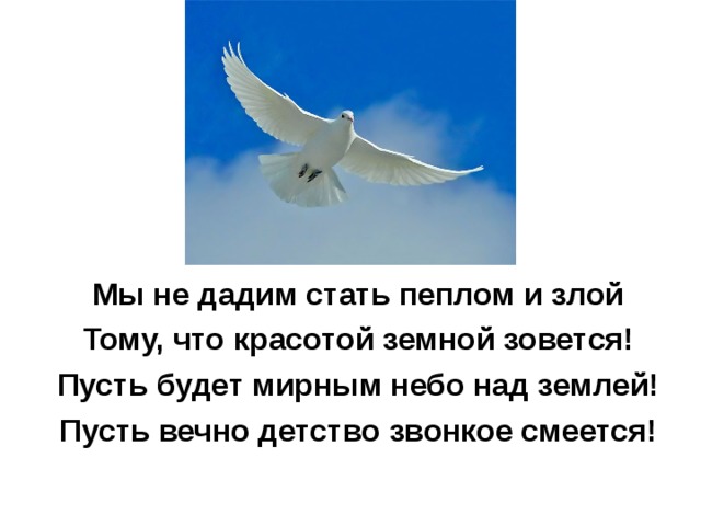 Мирные небеса минус. Пусть небо будет мирным. Пусть будет мирным небо над землей. Пусть небо будет мирным стих. Мирного неба над головой.