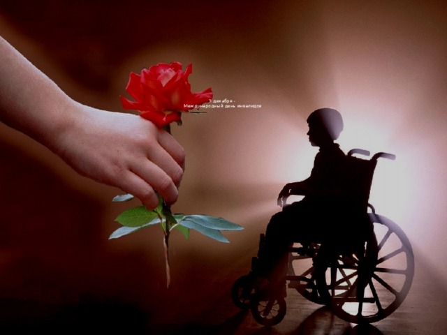       3 декабря -  Международный день инвалидов 