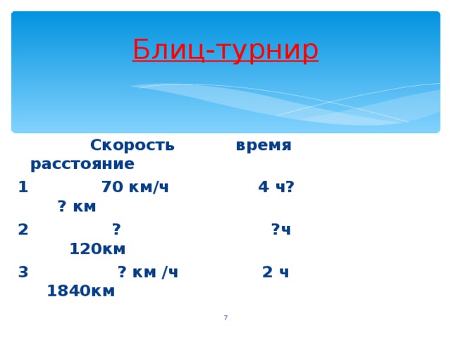 Скорость время расстояние 4 класс задачи