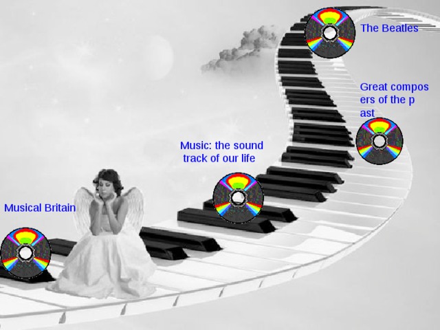 The Beatles Great composers of the past Music: the sound track of our life Musical Britain  