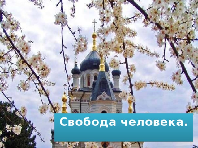 Свобода человека. 