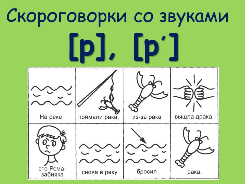 Скороговорки на звуки с ш с картинками