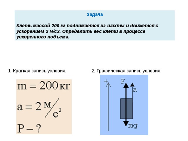 Клеть массой 250 кг поднимают