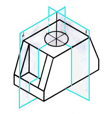 Вырез 4 части. Вырез 1/4 части детали в изометрии. Аксонометрическая проекция детали с разрезом. Изометрическая проекция детали с вырезом. Куб с вырезом деталь.