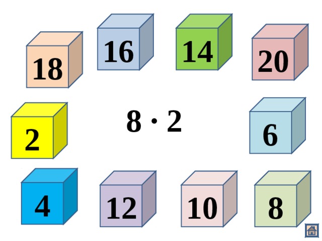 16 14 20 18 6 8 · 2 2 4 12 10 8 