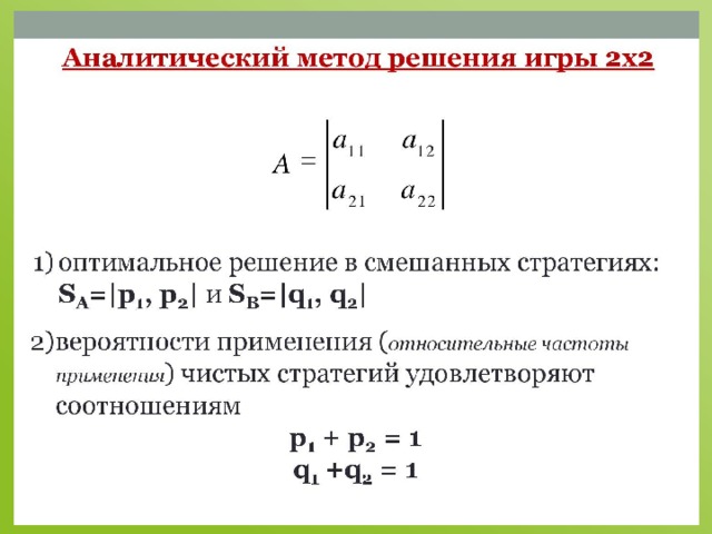 Аналитические игры