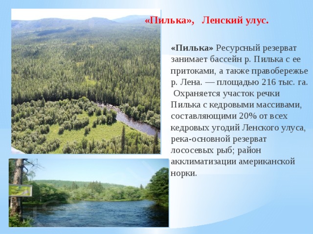 Карта ленского улуса