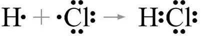 Hcl химическая связь схема