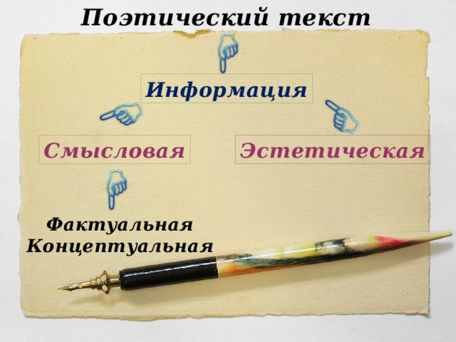 Материал поэтического текста