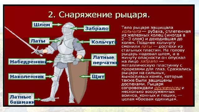 История 6 класс средневековых