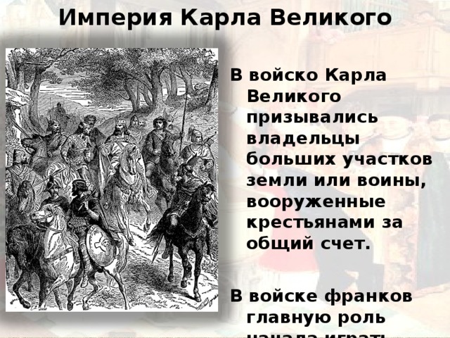 Возникновение и распад империи карла великого 6 класс презентация