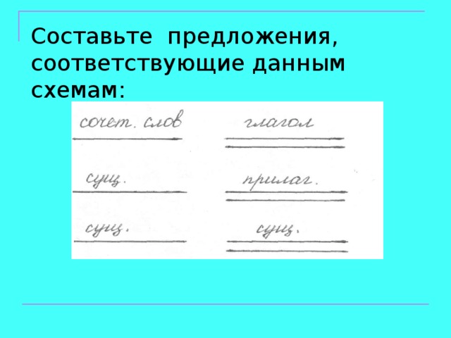 Какие предложения соответствуют данной схеме и