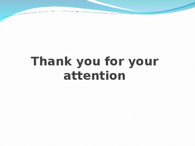 Thank you for your attention 