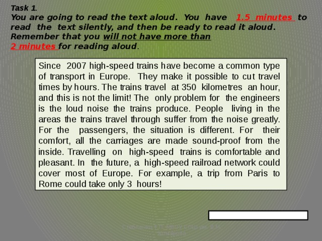 Go reading the text