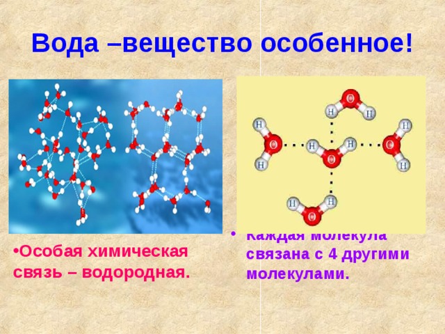 Даны вещества вода