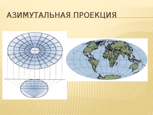 Карта азимутальной проекции