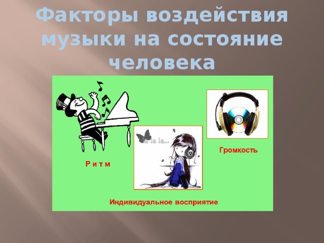 Факторы воздействия музыки на состояние человека 
