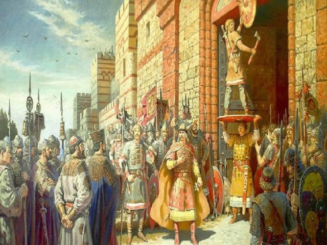 Одним из первых русских князей предпринял удачный поход на Константинополь и заключил с Византией первый торговый договор. 