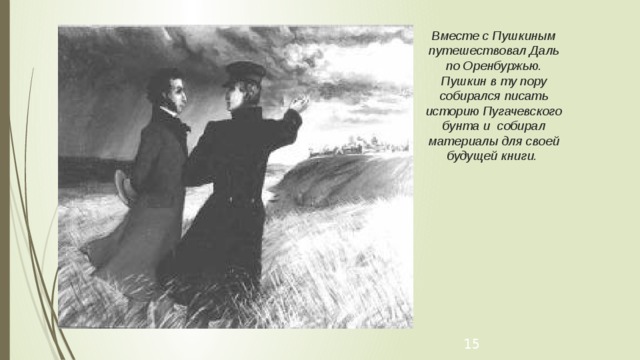 Даль и пушкин книга. Пушкин и даль в Оренбурге.