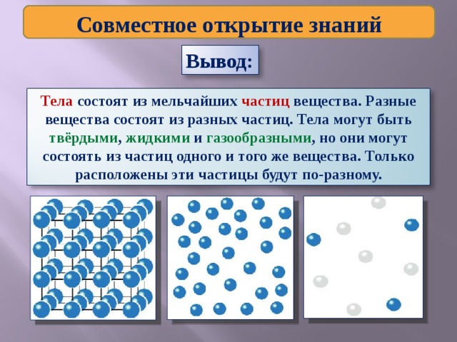 Презентация по теме строение газообразных жидких и твердых тел