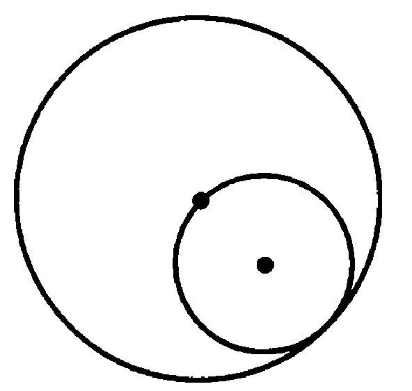 Самостоятельная окружность 6 класс. Картина на тему окружности. На рисунке диаметр меньшей окружности равен 6 см. Композиции из кругов равного диаметра.