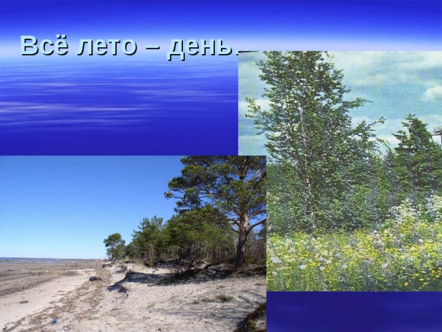 Всё лето – день… 