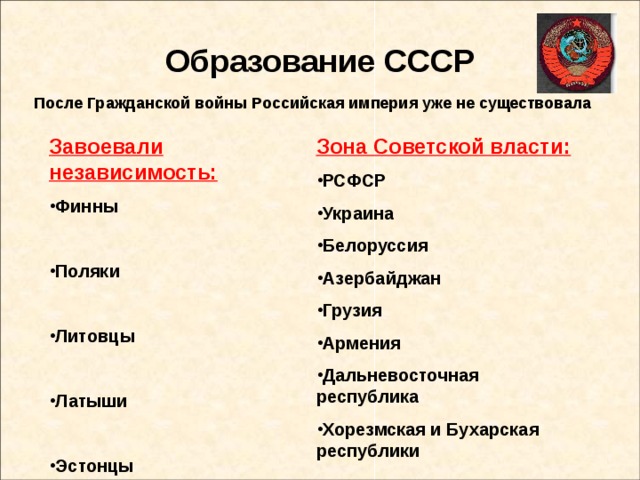 Ссср стали. СССР после гражданской войны. Образование в СССР после войны. Гражданская война и образование СССР. Государства после гражданской войны.