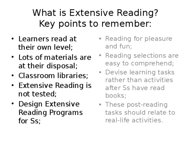 Extensive reading is. What is extensive reading. Intensive reading and extensive reading. Extensive reading activities. Extension reading.