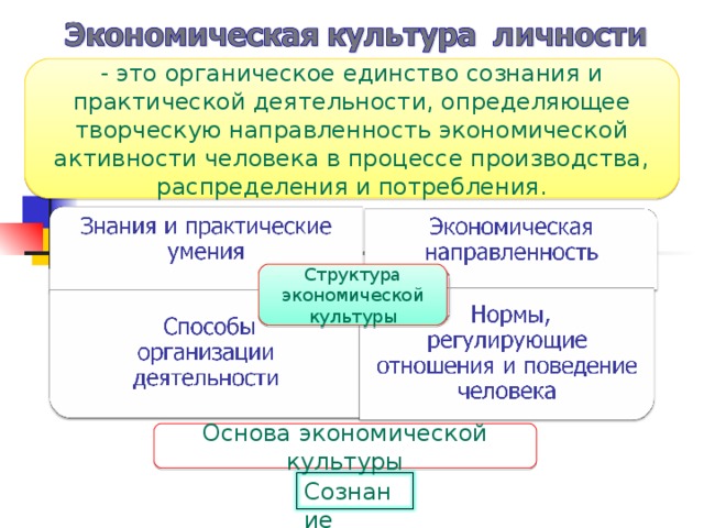 Экономическая культура обществознание 11 класс