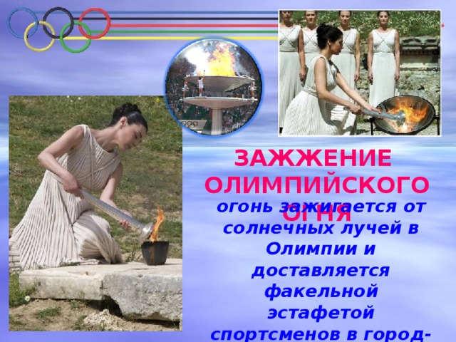 Проблемы к проекту история возникновения олимпийского огня