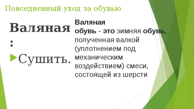 Подготовка обуви к сезонному хранению презентация