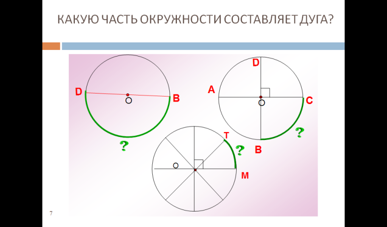 Урок градусная мера дуги окружности 8 класс атанасян