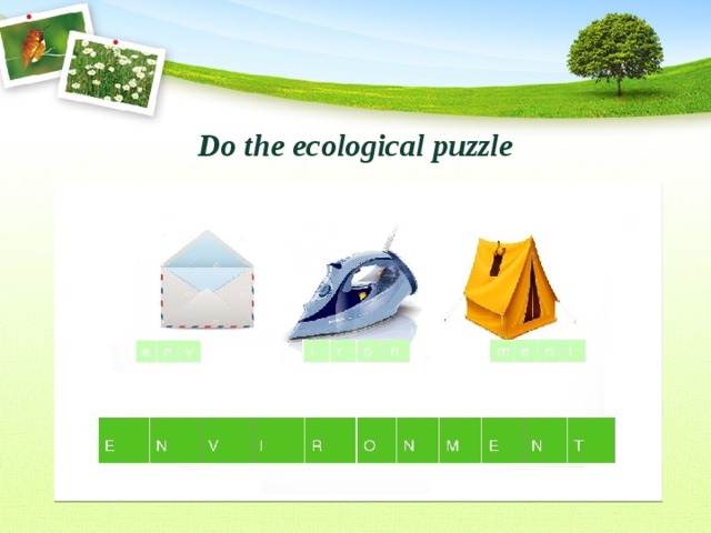 Do the ecological puzzle    