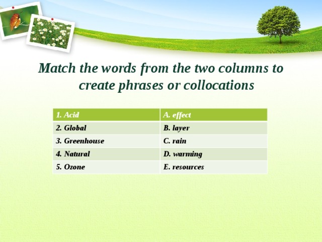 Match the words 7 класс ответы