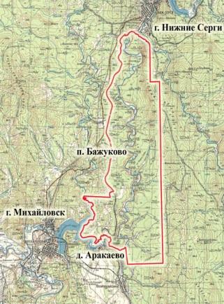 Серга пермский край карта