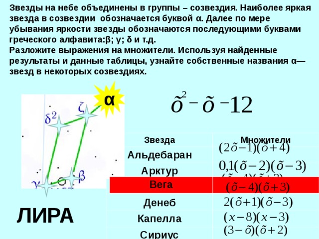 Звезда денеб презентация