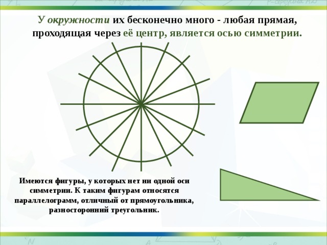 Окружность имеет осей симметрии. Ось симметрии окружности. Сколько осей симметрии имеет круг. Сколько осей симметрии у Куга. Сколько осей симметрии у круга.