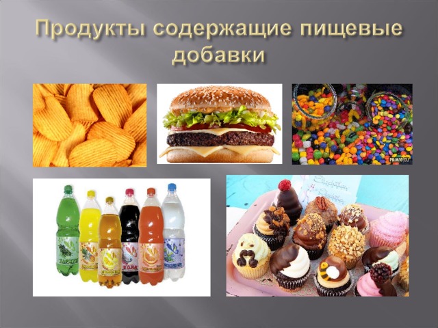 Красители и продукты питания проект