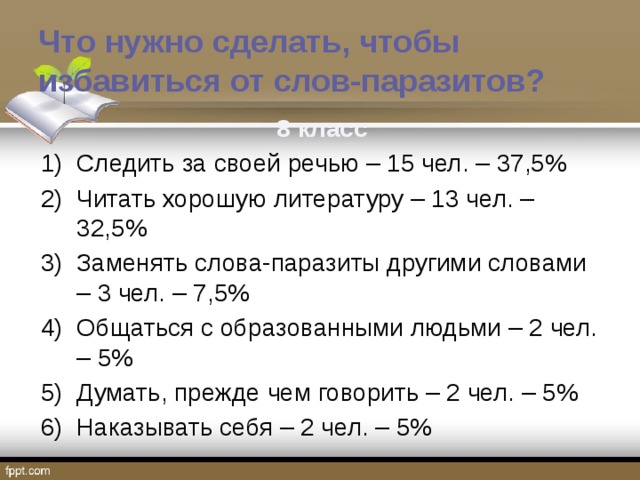 Проект слова паразиты в русском языке 9 класс