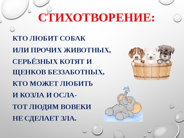 С михалков трезор р сеф кто любит собак презентация 1 класс школа россии