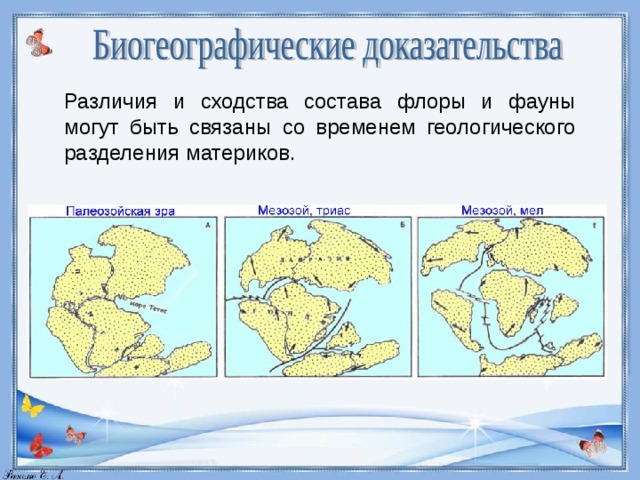 Биогеографические доказательства эволюции картинки