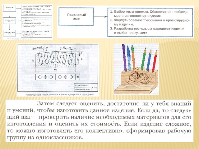 Поисковый этап проекта по технологии 8 класс