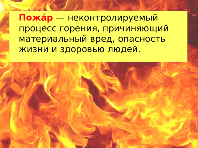 Материальный вред. Реакция горения на производстве и в быту реферат. Неконтролируемый стихийно развивающийся процесс горения