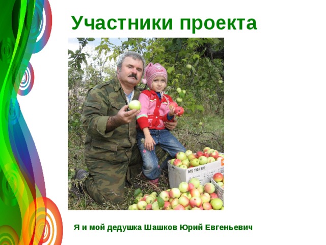 Участники проекта Я и мой дедушка Шашков Юрий Евгеньевич 
