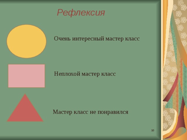 Копилочка примеров по рефлексии